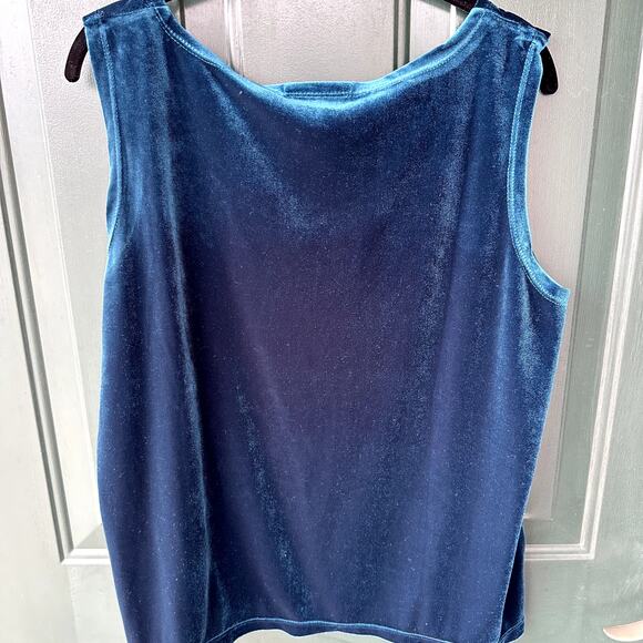 SET OF 2 Susan Graver QVC Tanks Velvet Liquid Knit, Both Fit Size L - Picture 3 of 7